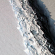 Rift in the Larsen C ice shelf photographed by NASA’s IceBridge aerial survey in November 2016. Image: NASA/John Sonntag